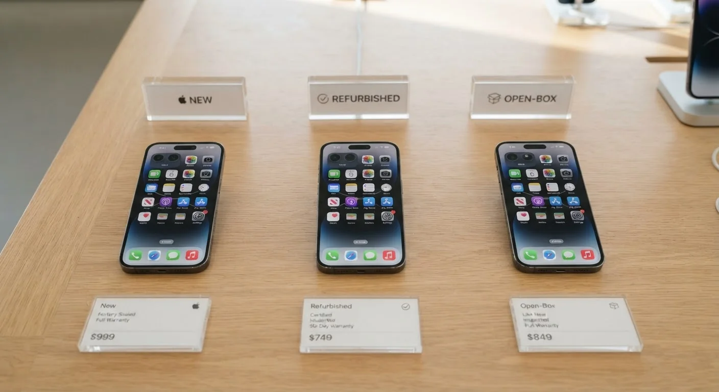 New, Refurbished, and Open-Box Products Compared